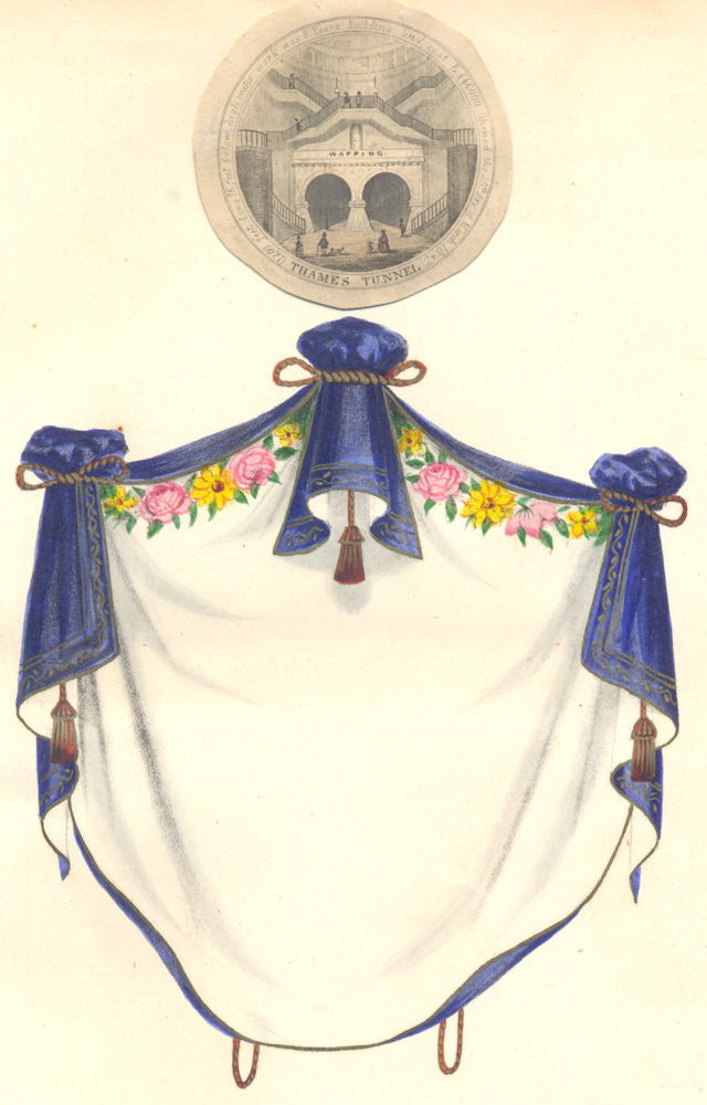 LONDON. Thames Tunnel c1840 old antique vintage print picture